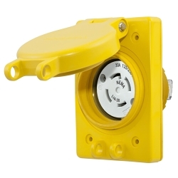 Hubbell HBL69W74 Locking Receptacle