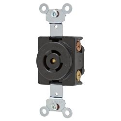 Hubbell HBL7582 Midget Locking Receptacle
