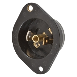 Hubbell HBL7595N Midget Locking Flanged Inlet