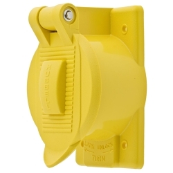 Hubbell HBL77CM74WO Outlet Box Cover
