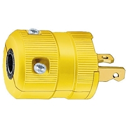 Hubbell HBL9758VY Straight Blade Plug