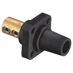 Hubbell HBLFRBK Single Pole Receptacle