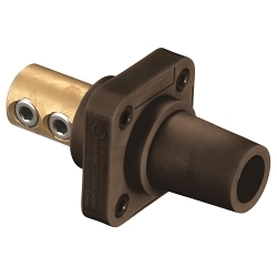 Hubbell HBLFRBN Single Pole Receptacle