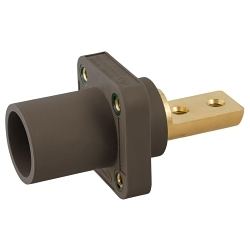 Hubbell HBLMRB2BN Single Pole Receptacle