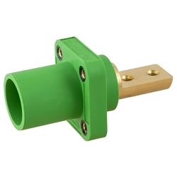 Hubbell HBLMRB2GN Single Pole Receptacle