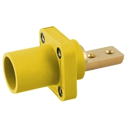 Hubbell HBLMRB2Y Single Pole Receptacle