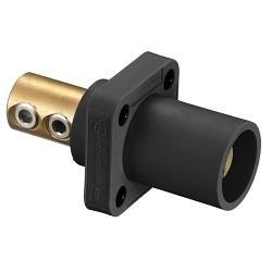 Hubbell HBLMRBK Single Pole Receptacle