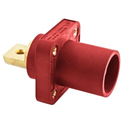 Hubbell HBLMRBR 16 Series 1-Pole 1-Flanged Male Standard Single Pole Receptacle With 300/400 A Plug