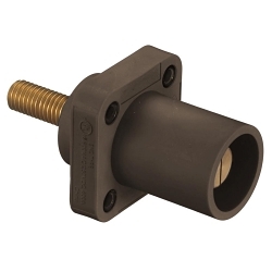 Hubbell HBLMRSBN Single Pole Receptacle
