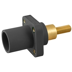 Hubbell HBLMRSCEBK Single Pole Receptacle