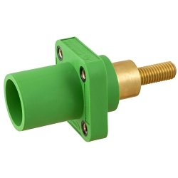 Hubbell HBLMRSCEGN Single Pole Receptacle
