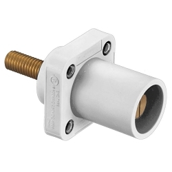 Hubbell HBLMRSCW Single Pole Receptacle