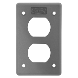 Hubbell HBLP8FS Twist-Lock Weatherproof Cover Plate
