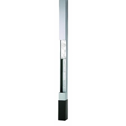 Hubbell HBLPP10AAL 3-Service Pre-Wired Service Pole, 10 ft 2 in L x 2.13 in W, Aluminum