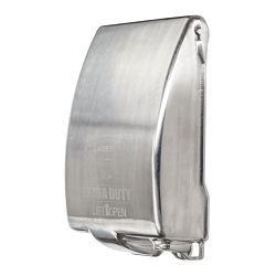 Hubbell HBLSS26WIS HBL Outlet Box Cover, GFCI/Duplex/Single Receptacle Cover, Stainless Steel