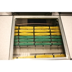Hubbell HBT0404SBK Premise Wiring Wire Basket Overhead Tray