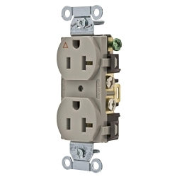 Hubbell IG5352GY Straight Blade Receptacle