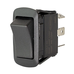 Hubbell Wiring Device-Kellems MR223SP Marine Grade Reduced Rocker Switch, Electrical Ratings: 12 V DC, DPDT Contact, 2 Poles