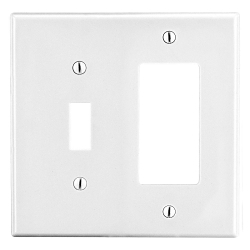 Hubbell PJ126W Mid-Size Non-Metallic Wall Plate