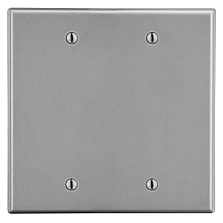 Hubbell P23GY Non-Metallic Standard Blank Wall Plate