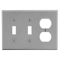 Hubbell P28GY Non-Metallic Standard Wall Plate