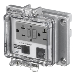 Hubbell PR205EB Signal and Control Combination Outlet