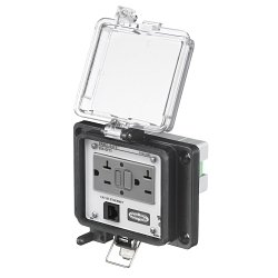 Hubbell PR4X205E Signal and Control Combination Outlet