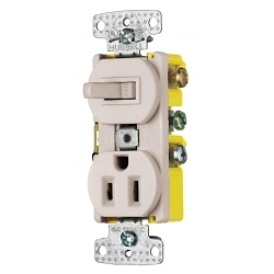 Hubbell RC108LA Switch and Receptacle Combination Device
