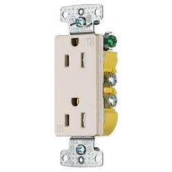 Hubbell RRD15SLATR Straight Blade Receptacle