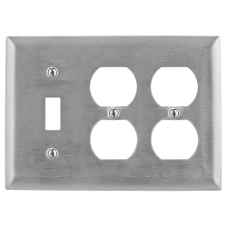 Hubbell SS182 Standard Combination Wall Plate
