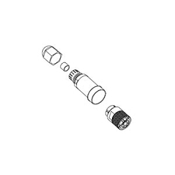 Woodhead 1300340006 Brad Mini-Change Straight Male Trunk Connector