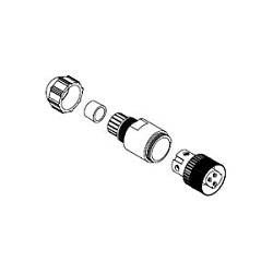 Woodhead 1200750018 Brad Micro-Change Male Straight Connector