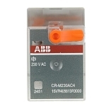 ABB 1SVR405613R3000 CR-M Miniature Pluggable Interface Relay, 4CO-SPDT Contact, 230 VAC V Coil