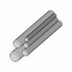 B-Line ATR3/8X120SS4 Thread Drop Rod