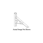 B-Line B292GRN B292 Channel Bracket, 6 Holes, 20-1/2 in L x 1-5/8 in W x 7/32 in THK, Steel