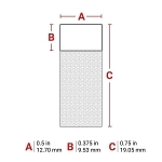 Brady WRAP-1-417 Self-Laminating Label