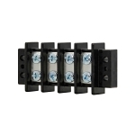 Bussmann TB400-10ST Terminal Block Strips and Barrier Block, 600 V, 75 A, Black