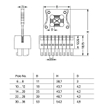 WAGO 713-129 Strain relief plate