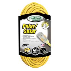 Southwire® Polar/Solar® 1287SW0002 Type SJEOW Extension Cord With Power Indicator Light, 125 VAC, (3) 16 AWG Copper Conductor, 50 ft L