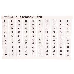 TE Connectivity 1SNA236001R2100 RCT610 TERMINAL BLOCK MARKERS PRE-PRINTED (1A100) VERTICAL