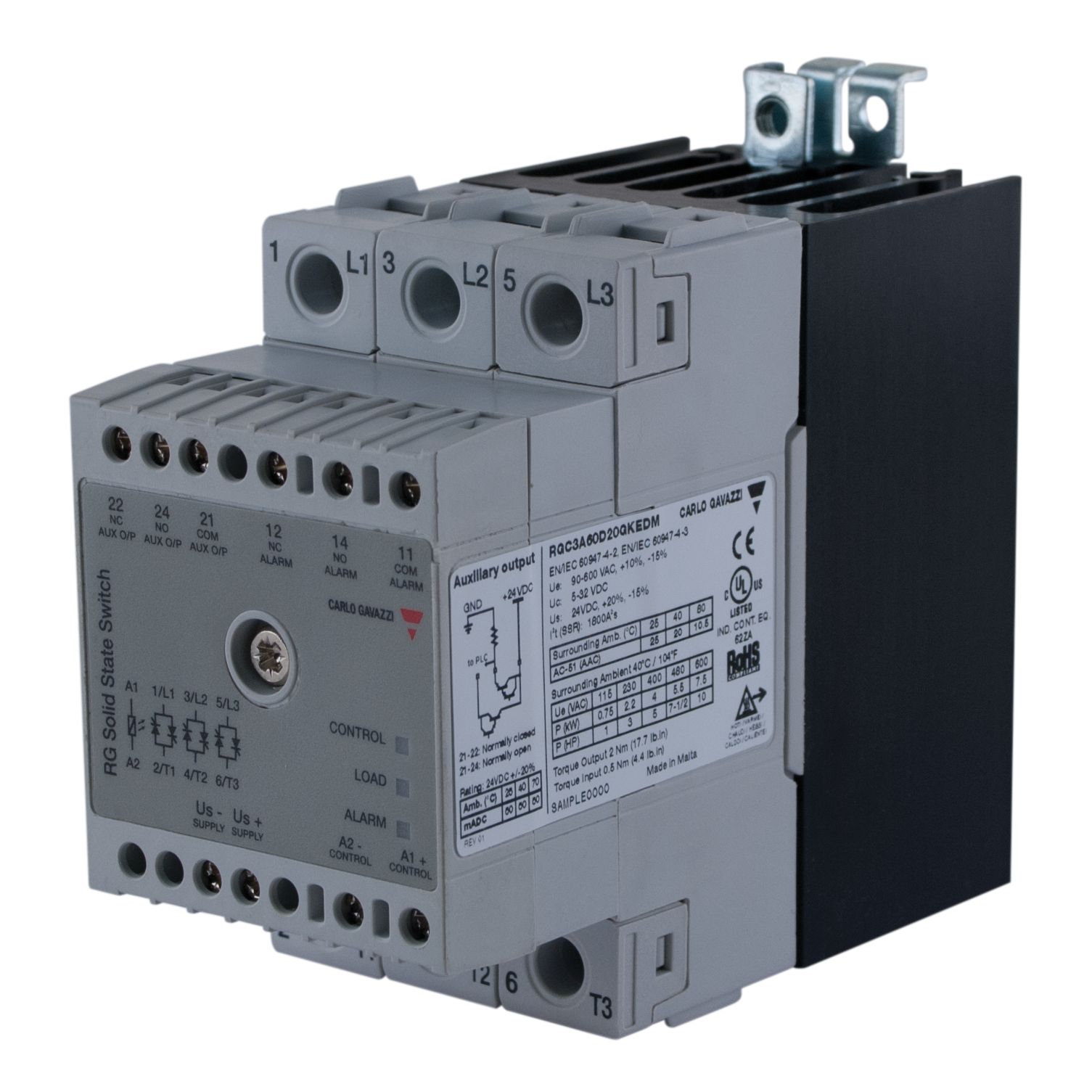 Carlo Gavazzi RGC2A60D25GKEDM Heat Sinks