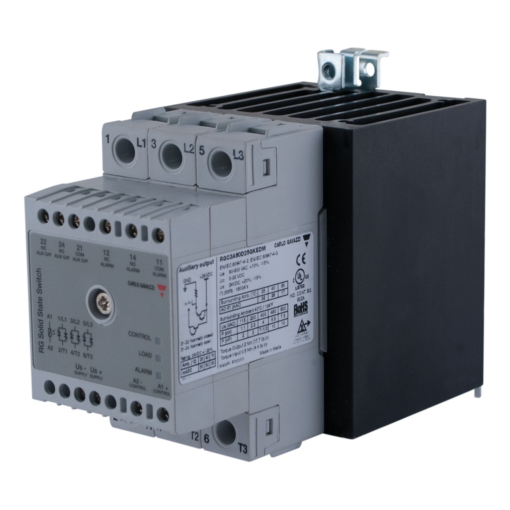 Carlo Gavazzi RGC3A60D25GKEDM Solid State Relay