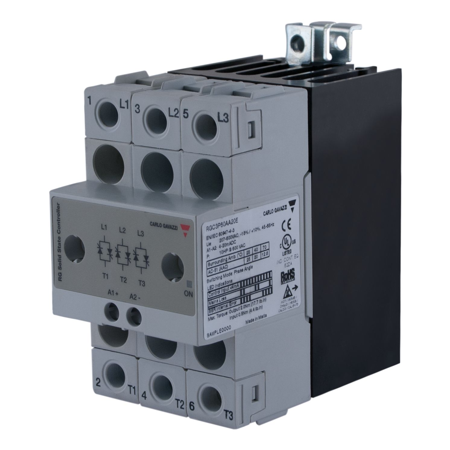 Carlo Gavazzi RGC3P60AA20E Solid State Relay