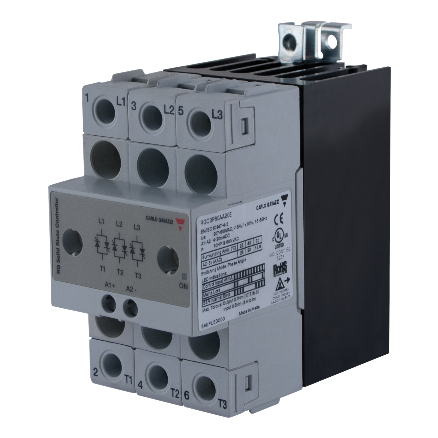 Carlo Gavazzi RGC2P60AA25C1 Solid State Relay