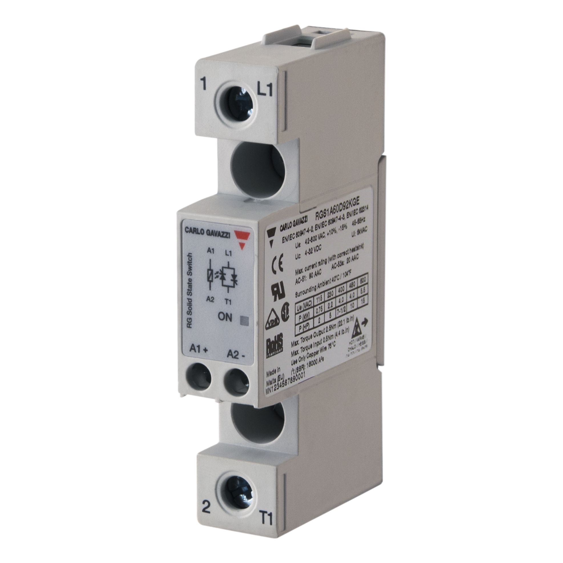 Carlo Gavazzi RGS1A60D50KGE Solid State Relay