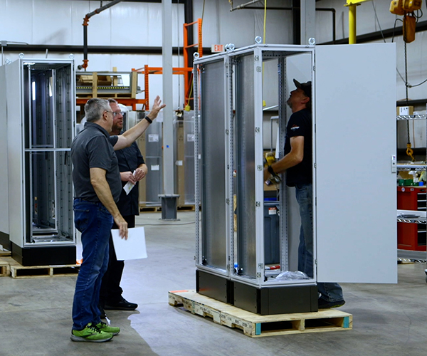 Industrial enclosure modification work